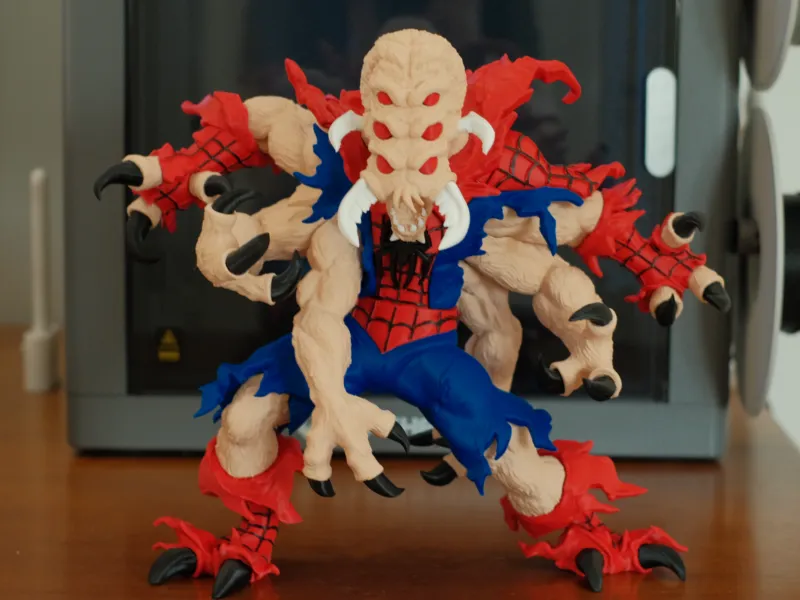 Man-Spider Figure (Multi-Parts / No AMS / 3MF)