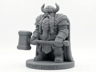 Dwarf king statue