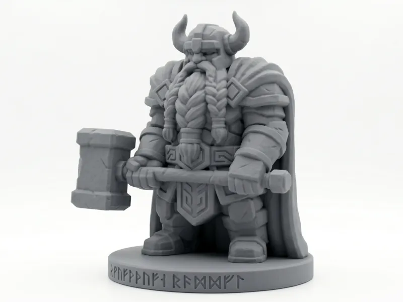 Dwarf king statue