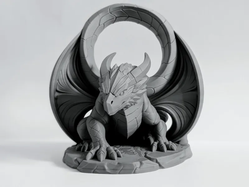 Möbius Dragon – Fantasy Sculpture