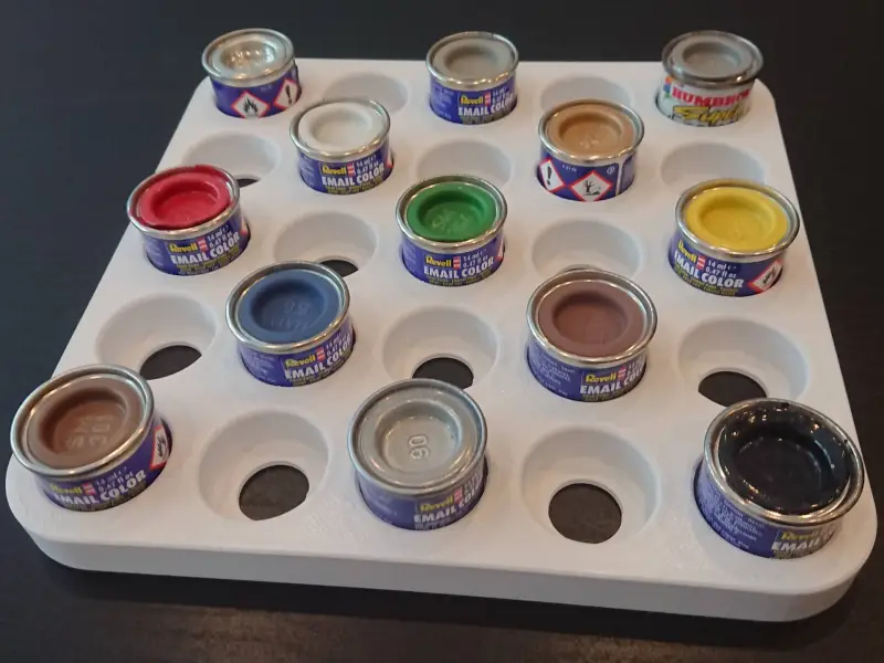 Suporte para Latas de Tinta Revell e Humbrol