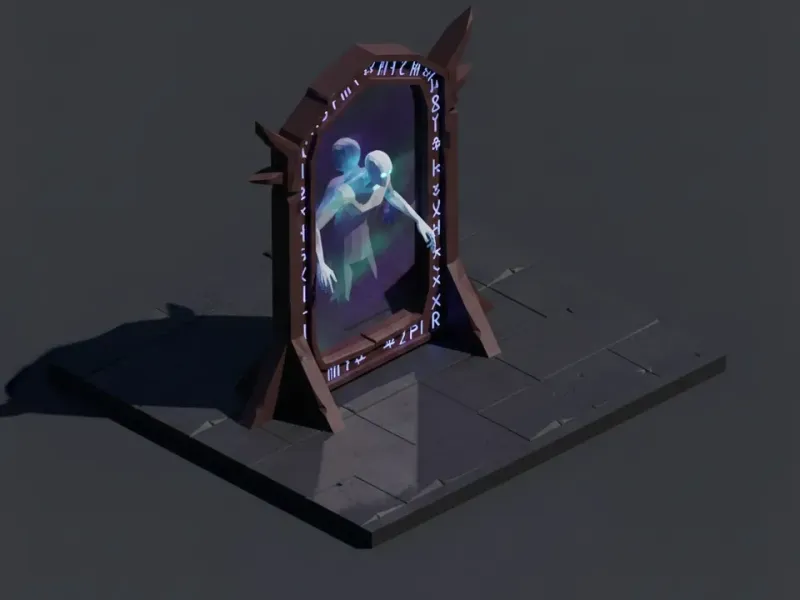 Low Poly Haunted Mirror