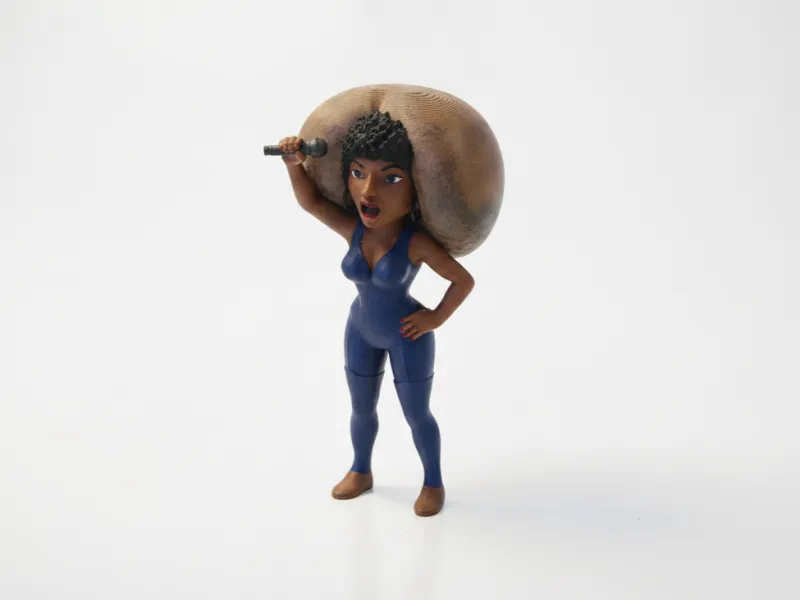 ちびビヨンセフィギュア かわいいキャラクター 3Dプリント可能