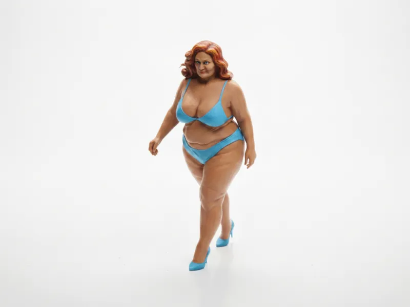 Bikini Oma Figuurtje Vrouwelijke Figuur 3D Printbaar