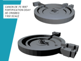 Marine-Küsten-Batterie Crisbecq canon de 75 DDay-0