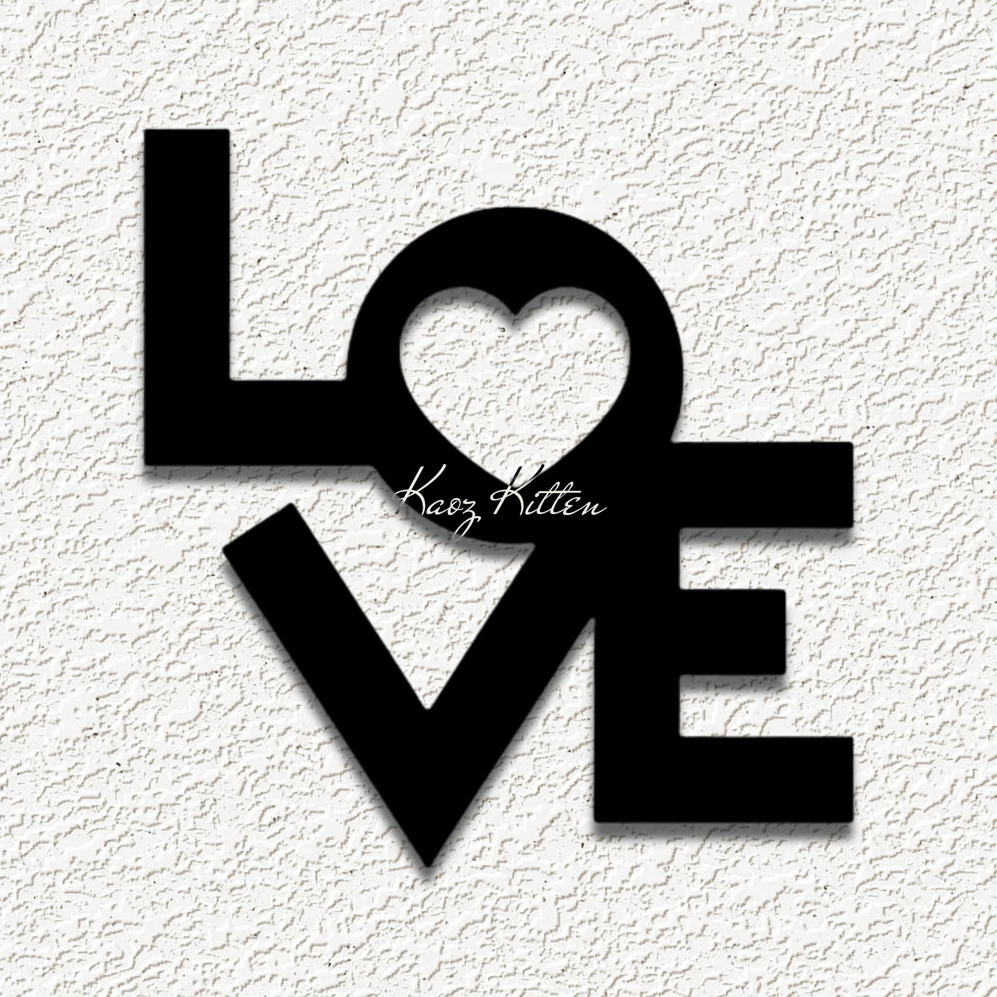 love sign wall art home decor