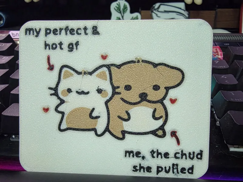 Placa engraçada da minha namorada e eu