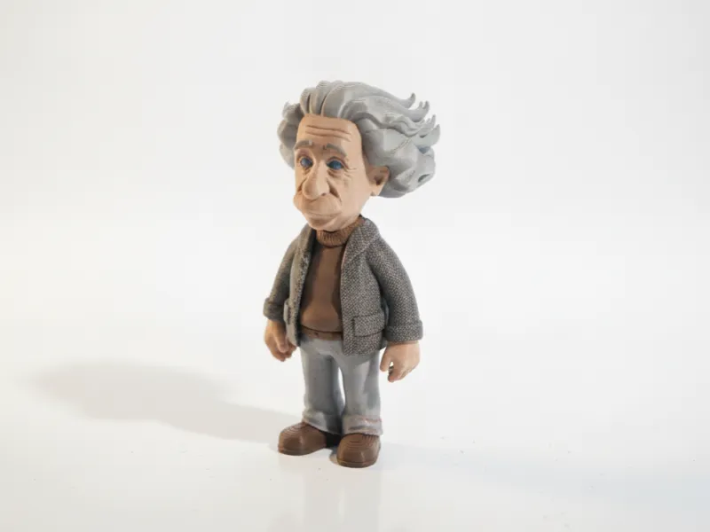 Фигурка Альберта Эйнштейна, историческая личность, модель для 3D-печати