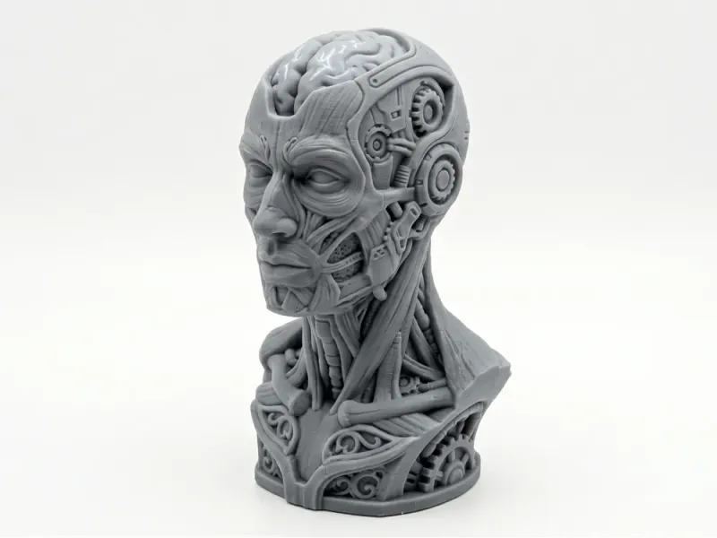 Busto de hombre biomecánico