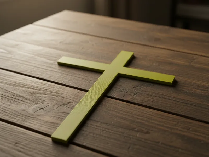 A cross Cake Topper