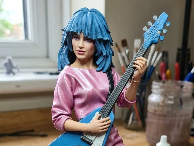 Aja Leith - Jem and the Holograms - 3D Printable Figure STL