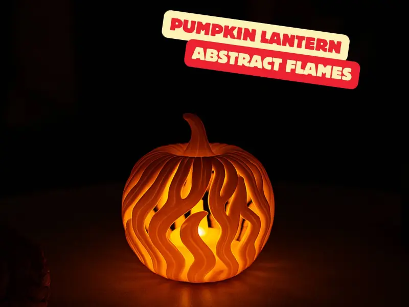 PUMPKIN LANTERN - ABSTRACT FLAMES