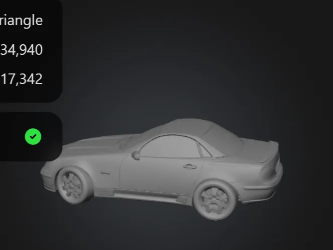 Silver Mercedes SLK