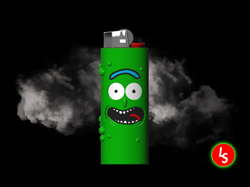 Pickle Rick BIC Lighter Case (Free STL) | Rick and Morty