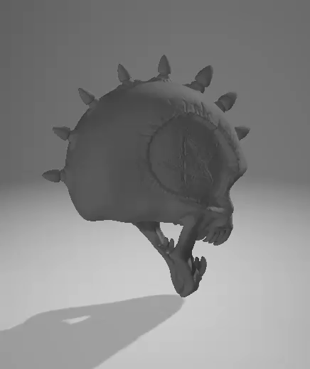 Doom Punk Satanism Demon Devil Skull Decoration Collection