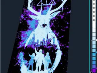 Patronum spell protecting Harry Potter and his friends