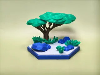 金合欢树拆件