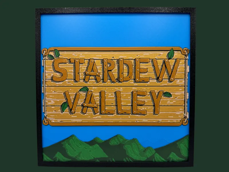 Letreiro do Stardew Valley