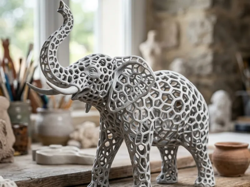 Voronoi_elephant