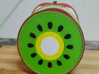 🍉 Fruit Fiesta Stack – 4 Slice Coaster Set 🍍