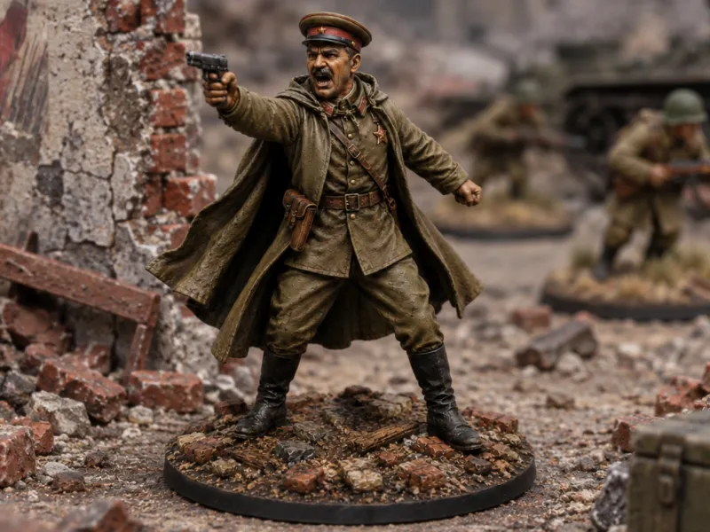 32毫米及1/35比例桌游用苏联政委