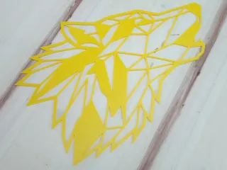 Wolf Wall Art Low Poly