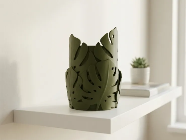 Monstera Blad Tropische Bureau-Organizer
