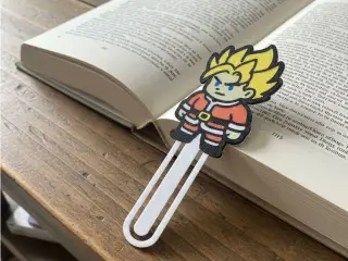 Super Saiyan Santa Bookmark