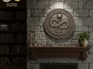 Celtic Serpent Wall Plaque