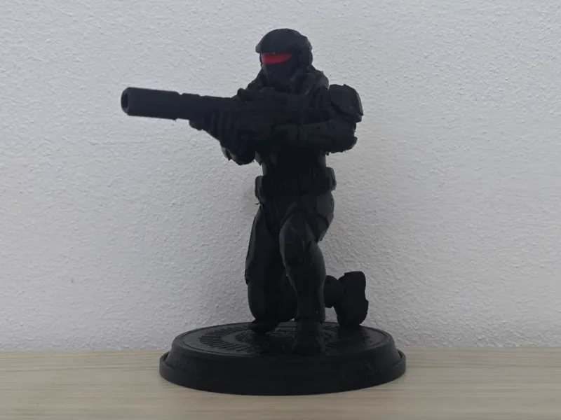 Futuristic Spec-Ops Soldier - Kneeling Sniper
