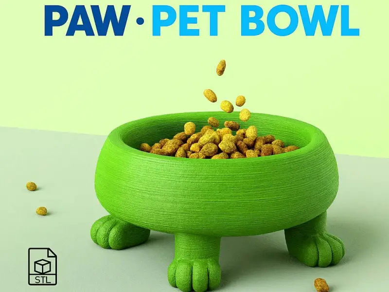Pet Paw Bowl, Surprise for Animal Lovers,Cat or Dog Birthday