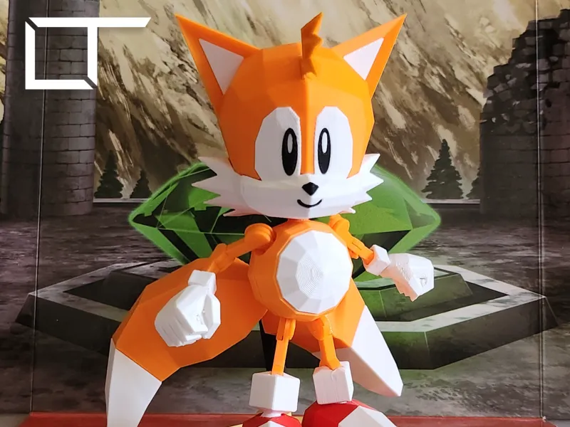 Tails (Sonic the Fighters): Figura Retrô Totalmente Posável