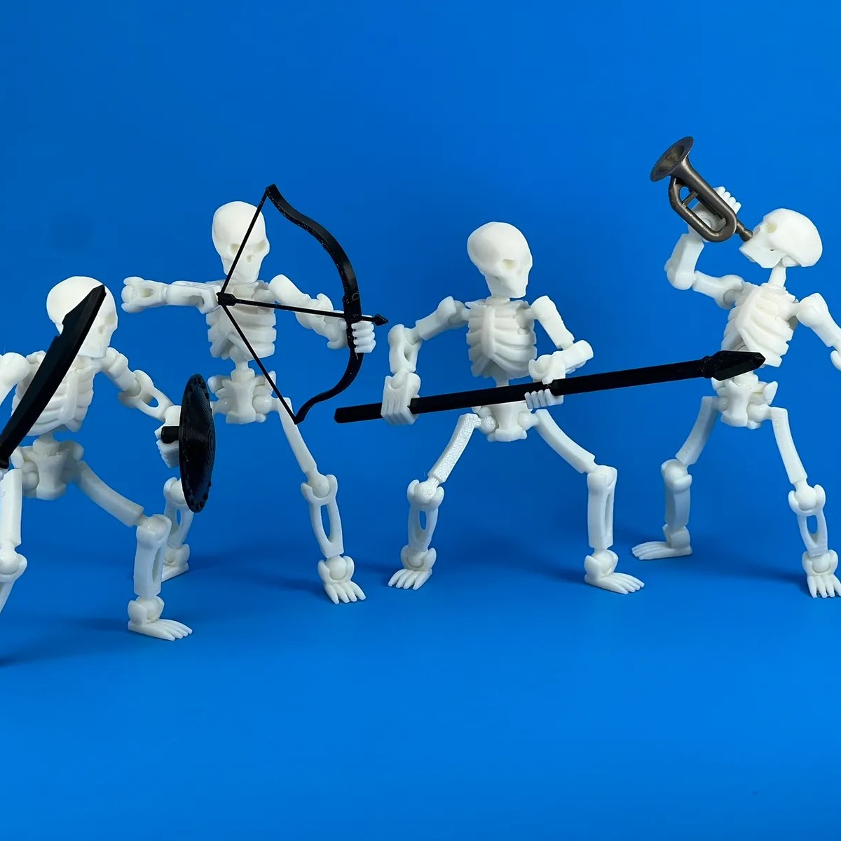 Poseable Skeleton Army By Soozfone