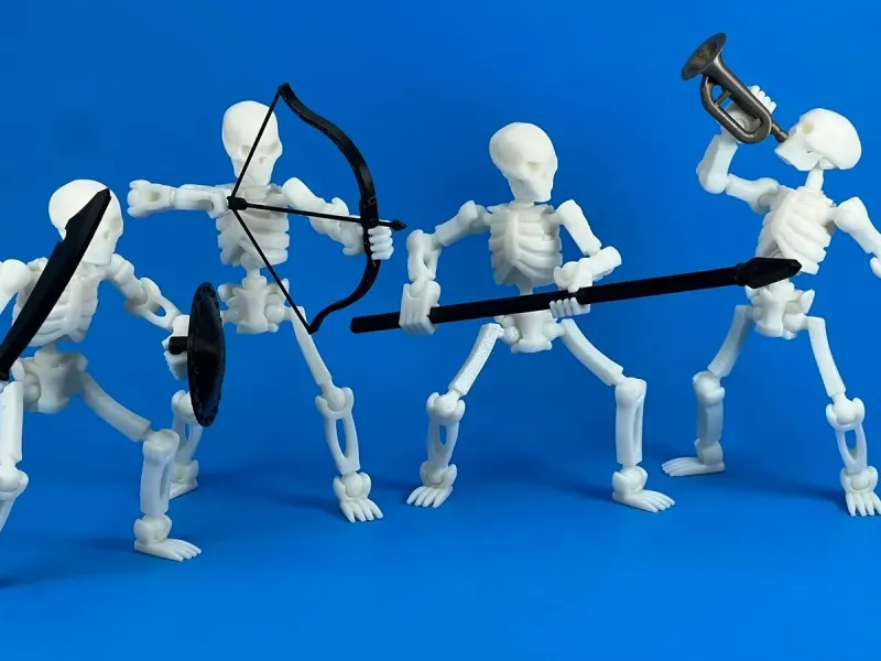Poseable Skeleton Army By Soozfone