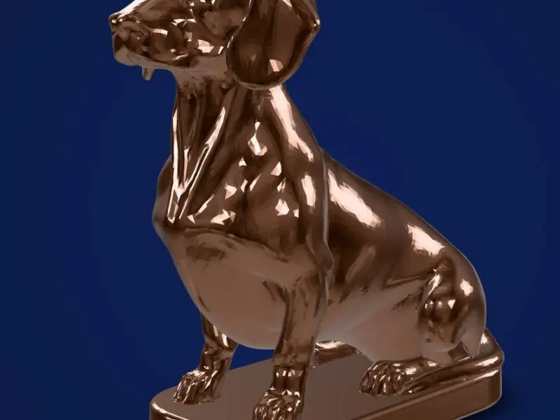 Penny Dachshund sitting