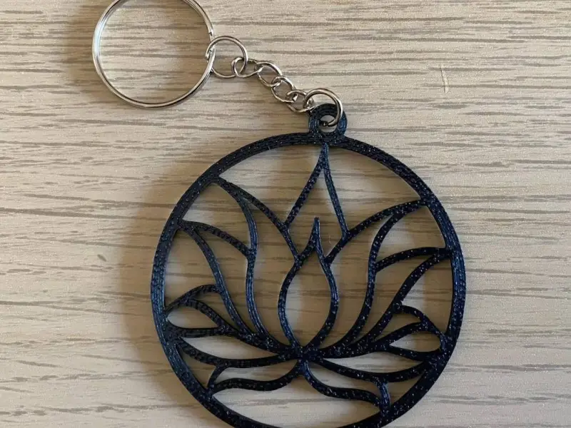 Lotus Flower Keychain