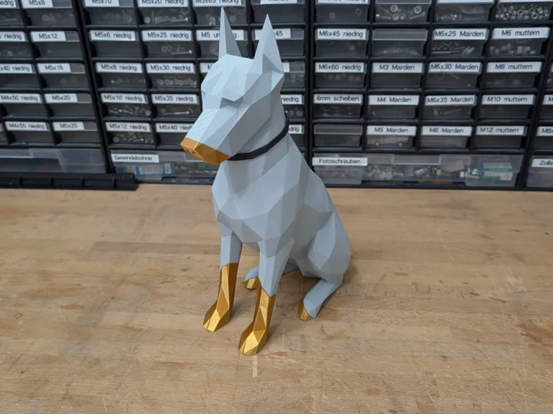 cute 305 mm high Doberman coin bank / Piggy (Dog) Bank