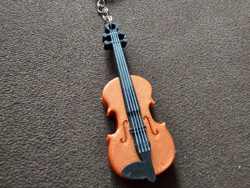 Violin Keychain