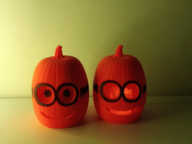 Luminária de Abóbora dos Minions para o Halloween e Decoração