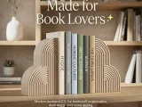 Book Holder, Shelf Decor , Bookend , Home Decor-0