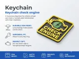 Funny Check Engine Light Keychain-0