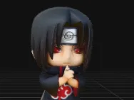 Chibi Itachi Uchiha Action Figure - Cute Akatsuki Anime Figu