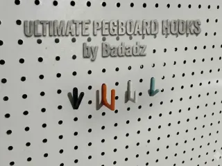 Ultimate Pegboard Hooks - 4 types