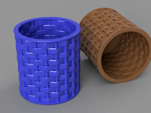Desk woven style Organizer