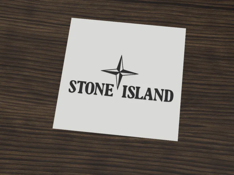 Stone Island Compass Logo Stencil