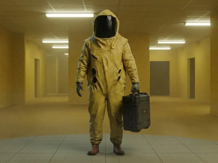 Async Hazmat Suit Miniature (The Backrooms)