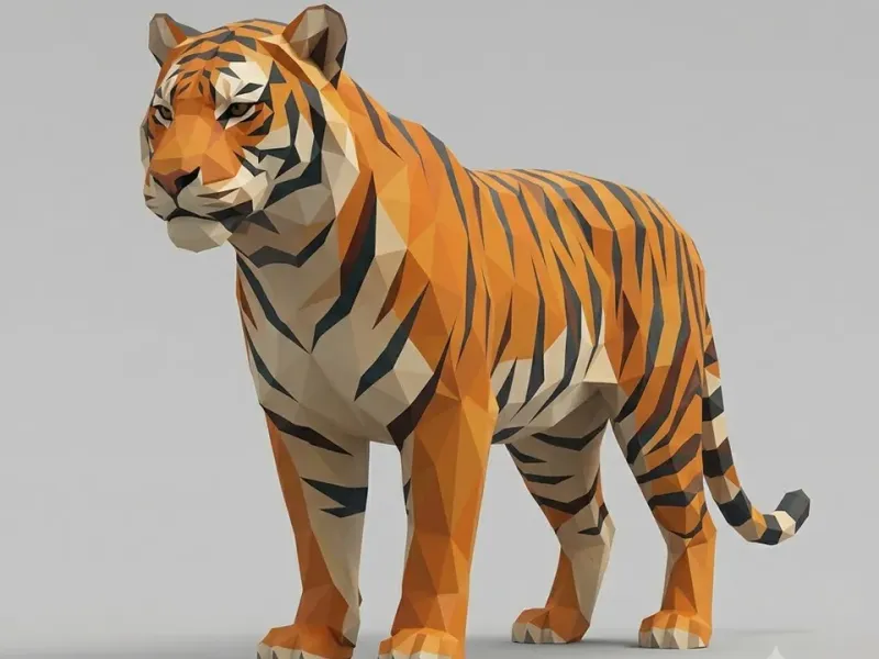 Low Poly Tiger