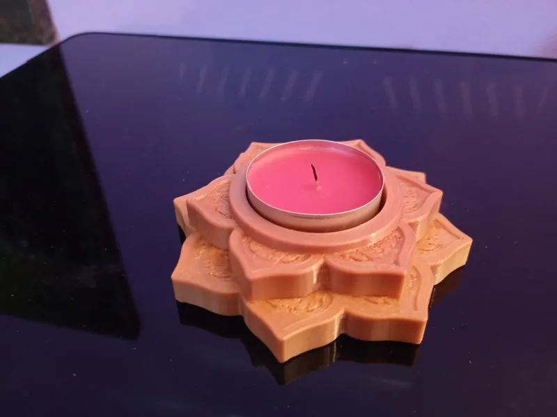 Lotus flower candle holder 40mm dia