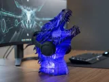 Dragon Head - Lamp - Headphone Holder-0