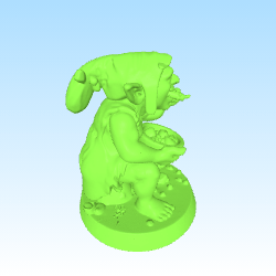 gobling girl eating insect